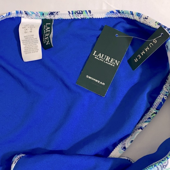 POLO RALPH LAUREN Women's Side Shirred w Paisley Print Bikini Bottom Size 14 - Picture 6 of 6